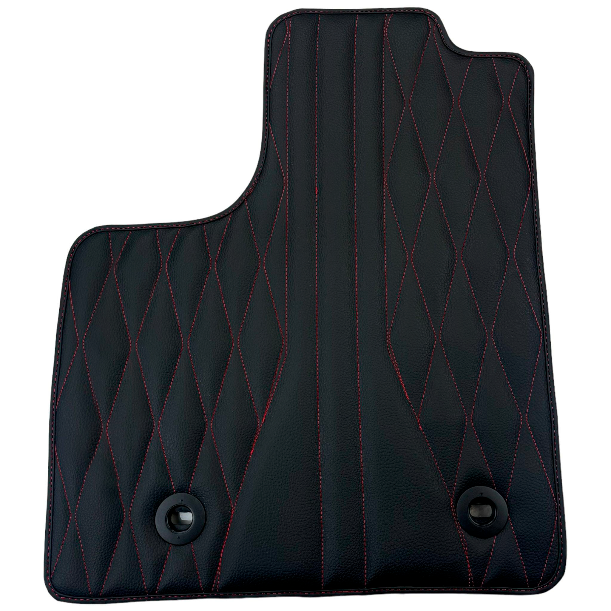 Leather Floor Mats for Lexus RX 350 (2012-2015) with Red Stitching