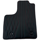 Leather Floor Mats for Lexus IS 200 (1998-2005) with Red Stitching