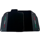 Customizable Black Floor Mats for Lamborghini Aventador SV with Alcantara Leather