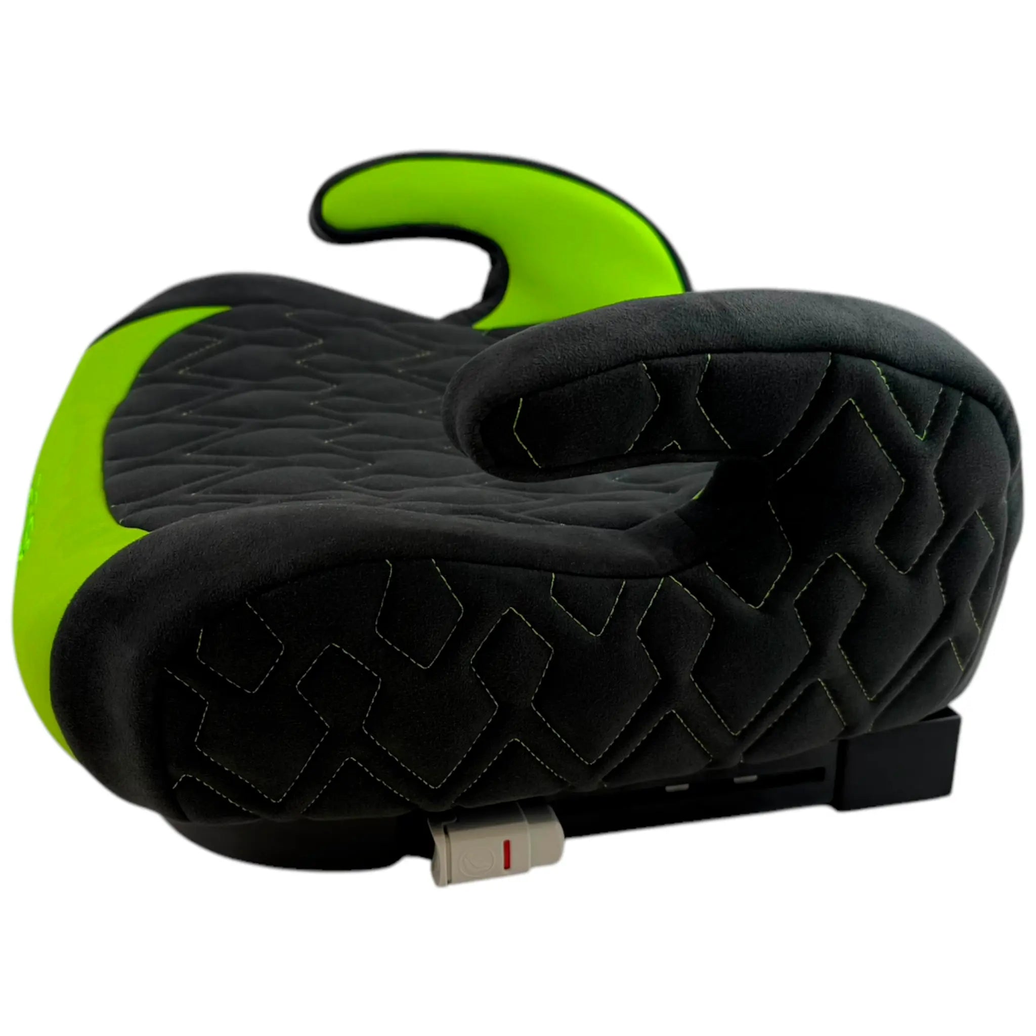 Alcantara Leather Backless Car Seat for Kids with Green Leather by ER56 Design