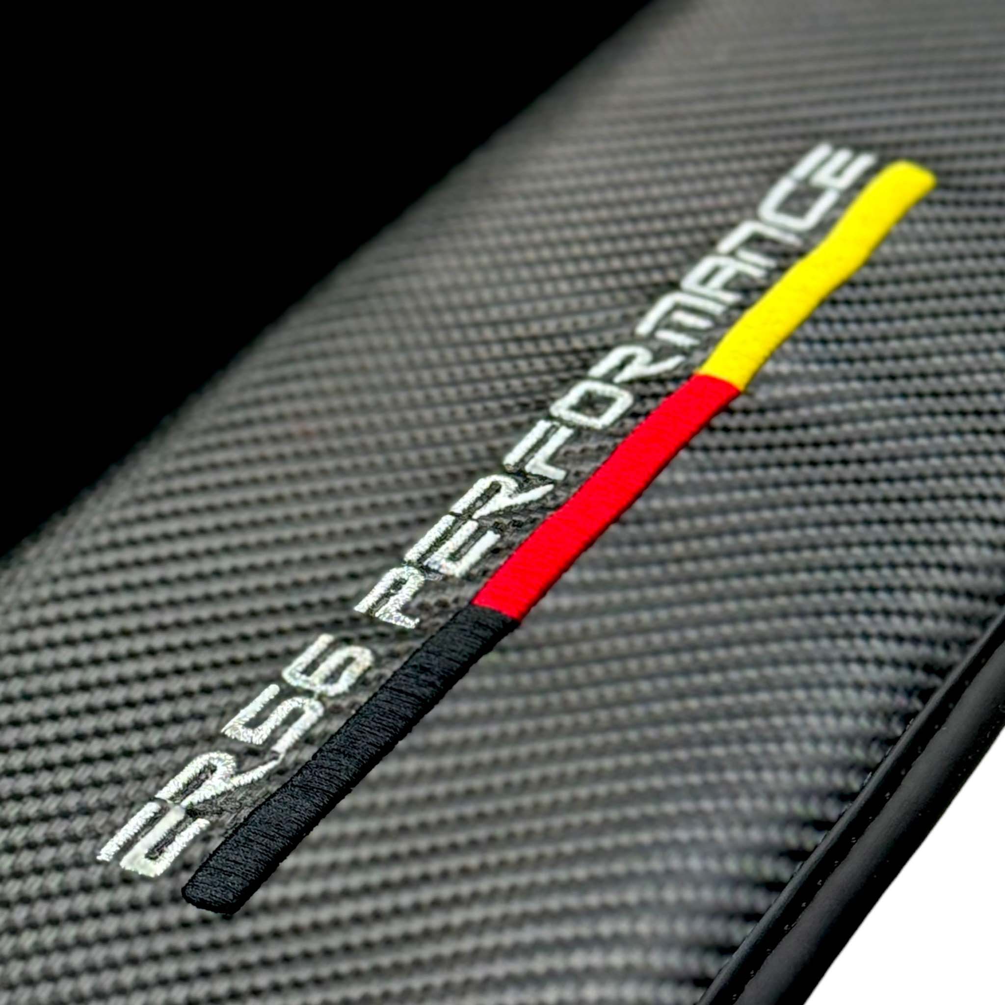 Black Floor Mats For BMW X5M F85 SUV | ER56 Performance | Carbon Edition