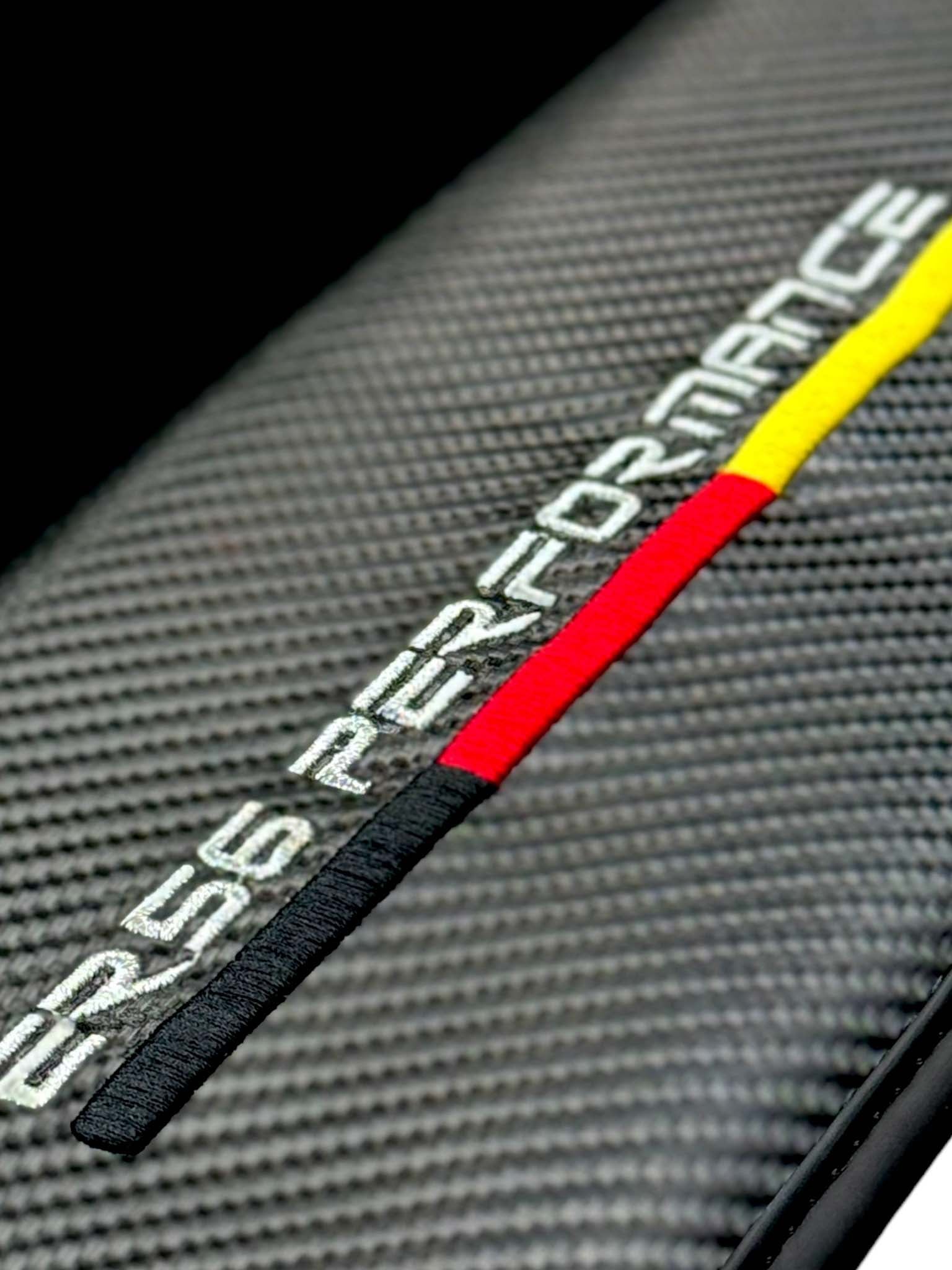 Black Floor Floor Mats For BMW 7 Series G12 | ER56 Performance | Carbon Edition