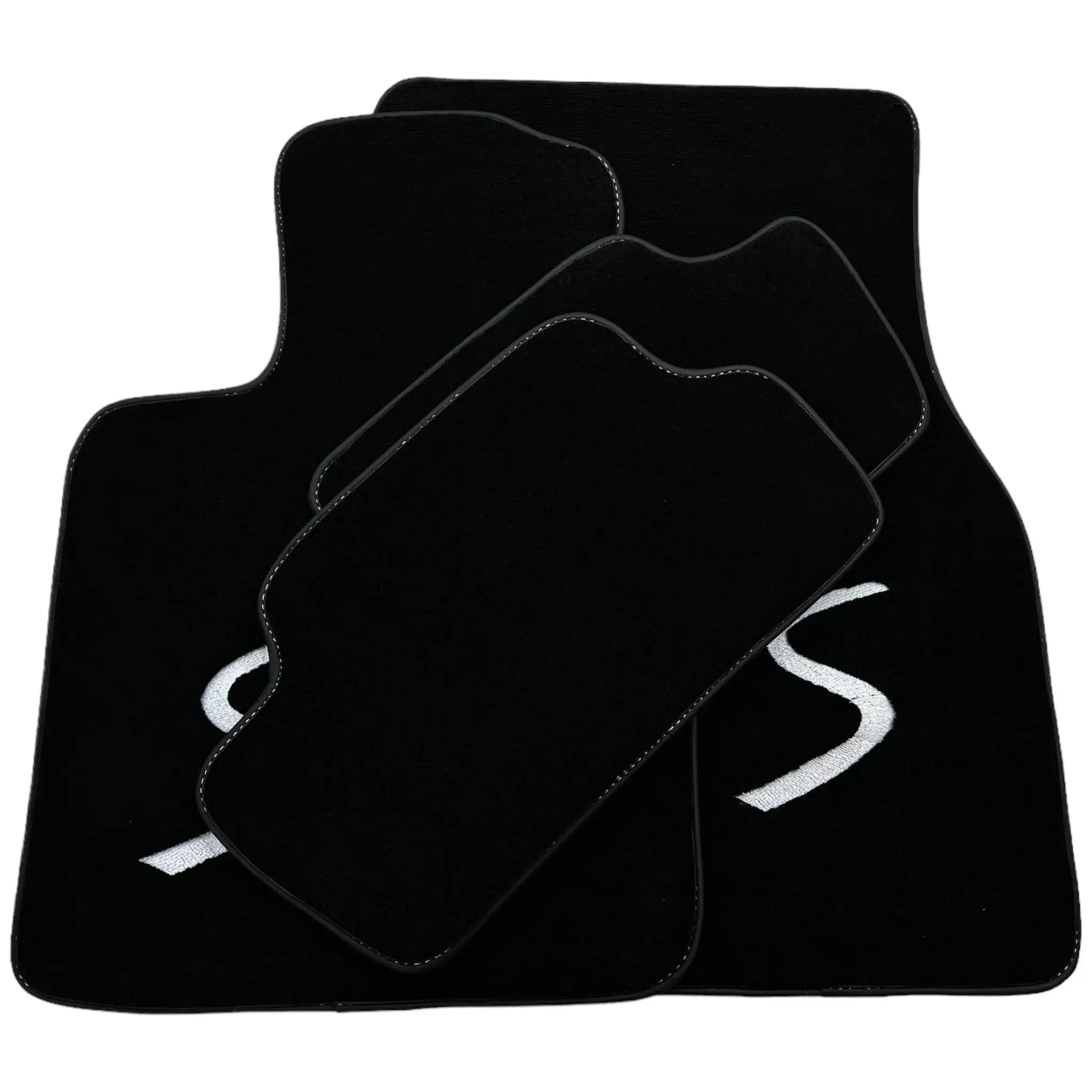 Black Floor Mats for Mini Cabrio R56 Convertible (2009-2016)