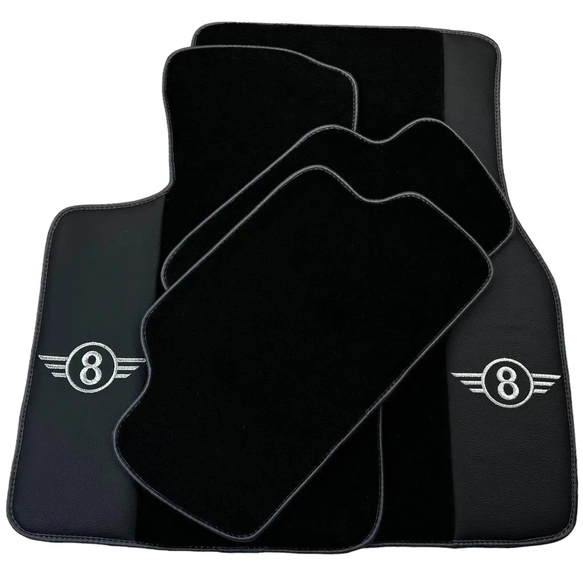 Black Floor Mats for Mini Clubman R55 (2007-2015) | Gray Trim - AutoWin