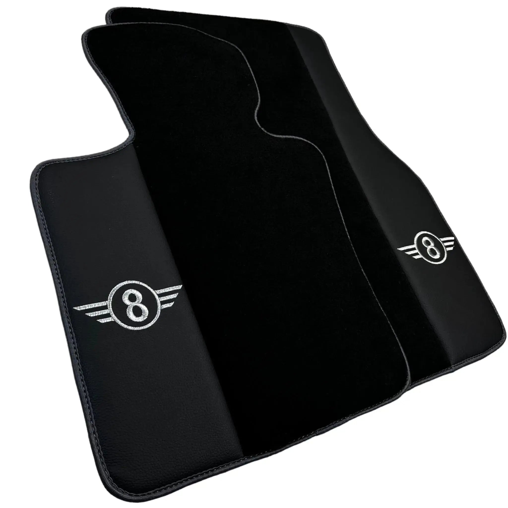 Black Floor Mats for Mini Countryman F60 Hybrid (2020-2023) with Gray Trim