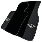 Black Floor Mats for Mini Countryman F60 Hybrid (2020-2023) with Gray Trim