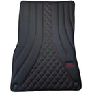 Black Leather Floor Mats For Mercedes Benz C-Class W203 Sedan (2000-2007) | ER56 Design - AutoWin