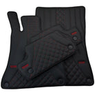 Black Leather Floor Mats For Mercedes Benz C-Class W206 Sedan (2021-2023) | ER56 Design - AutoWin