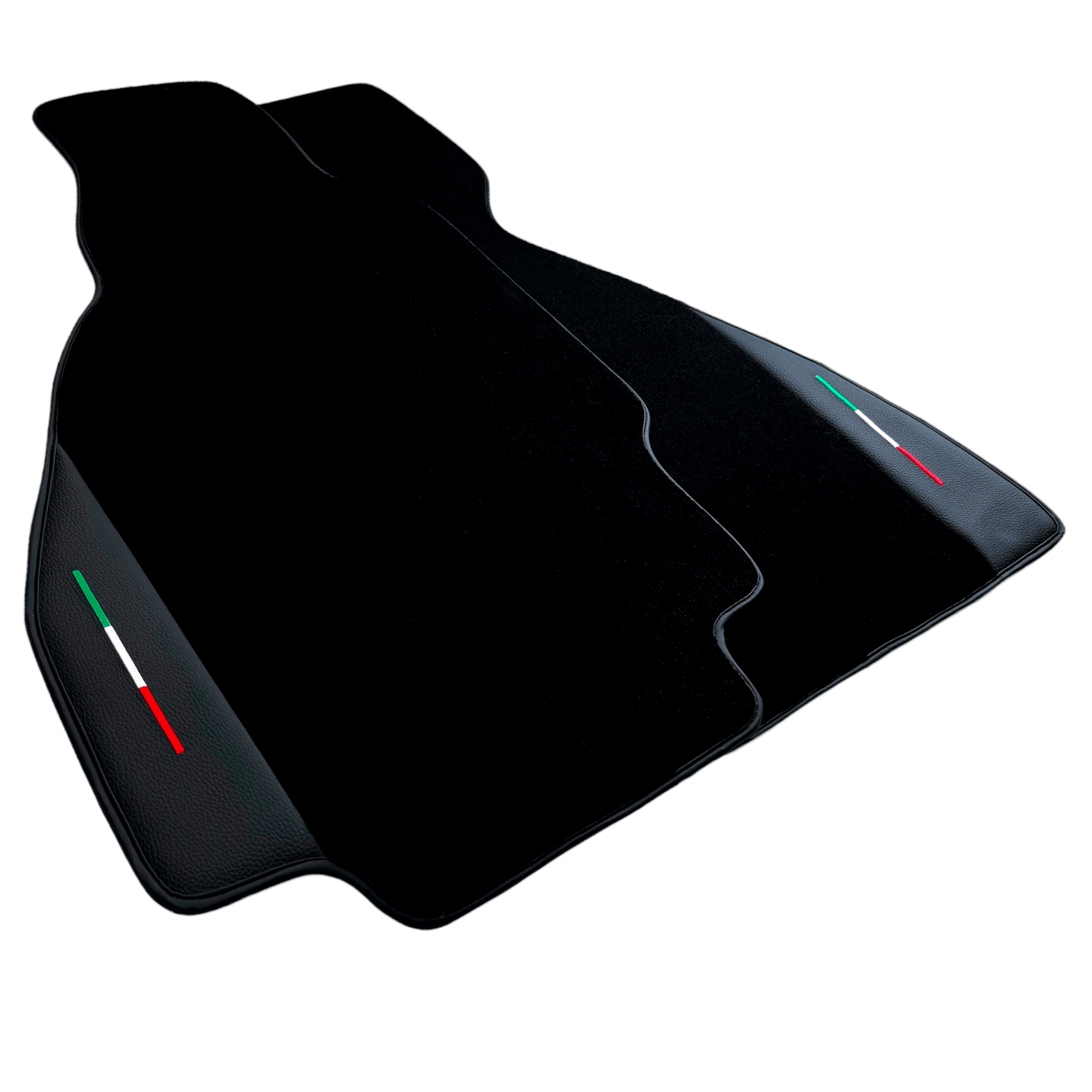 Floor Mats For Ferrari 328 GTS 1985-1989 with Leather | Italian Edition - AutoWin