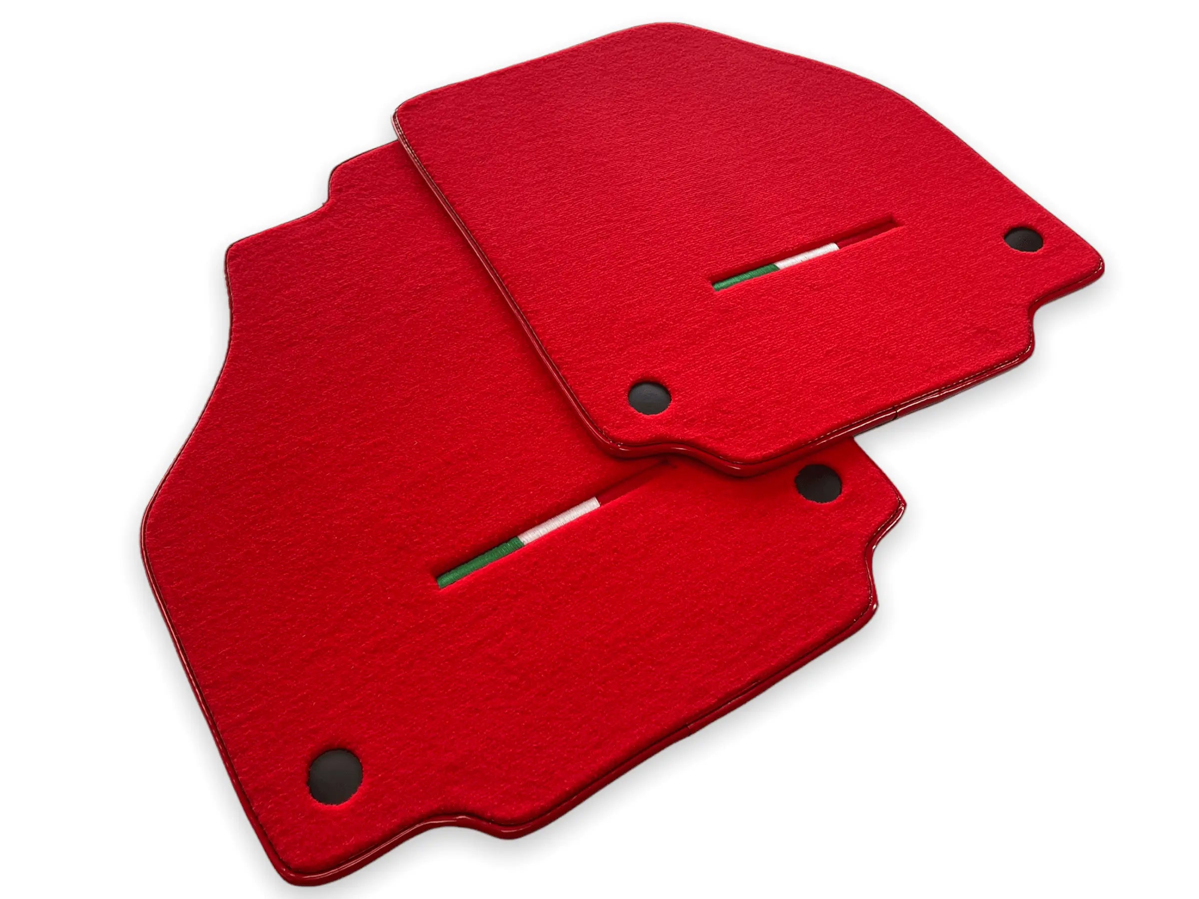 Floor Mats For Ferrari 458 Spider 2012-2015 Red Autowin Brand Italian Edition - AutoWin