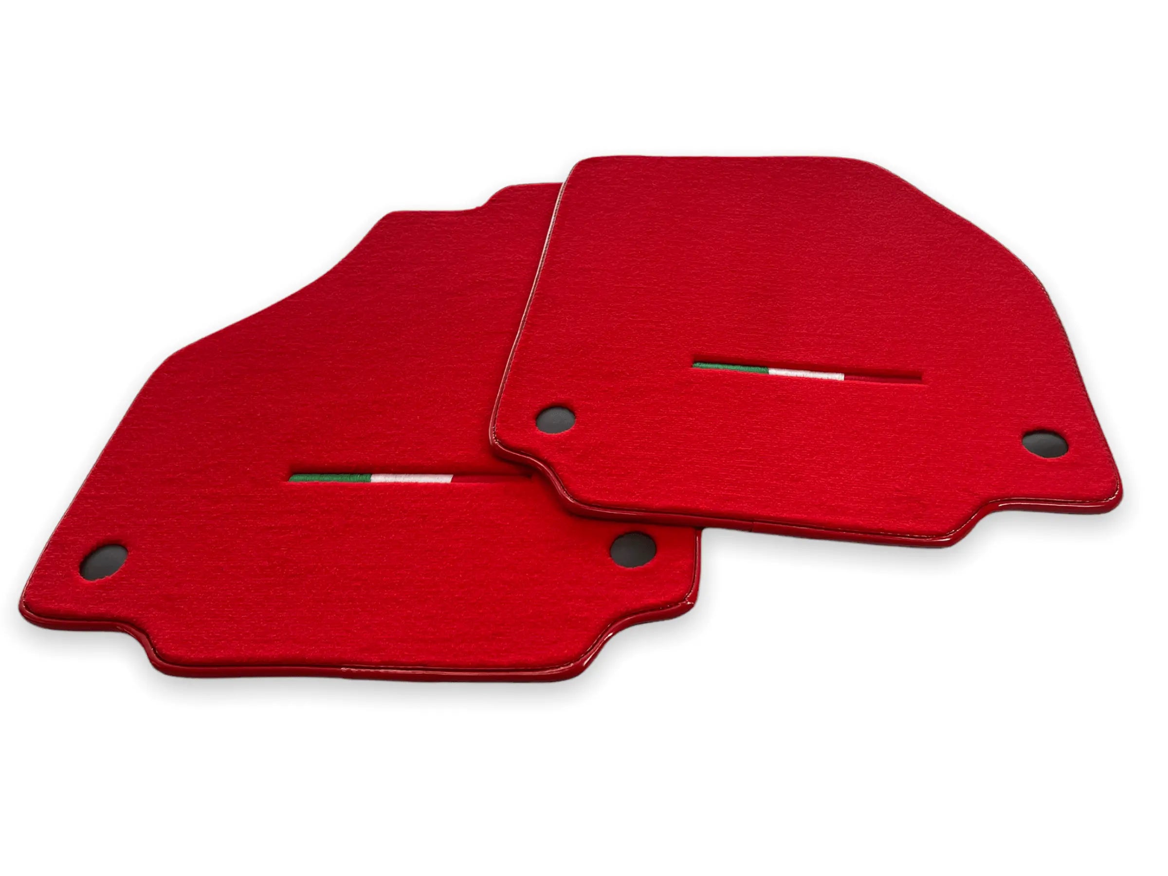 Floor Mats For Ferrari 458 Spider 2012-2015 Red Autowin Brand Italian Edition - AutoWin