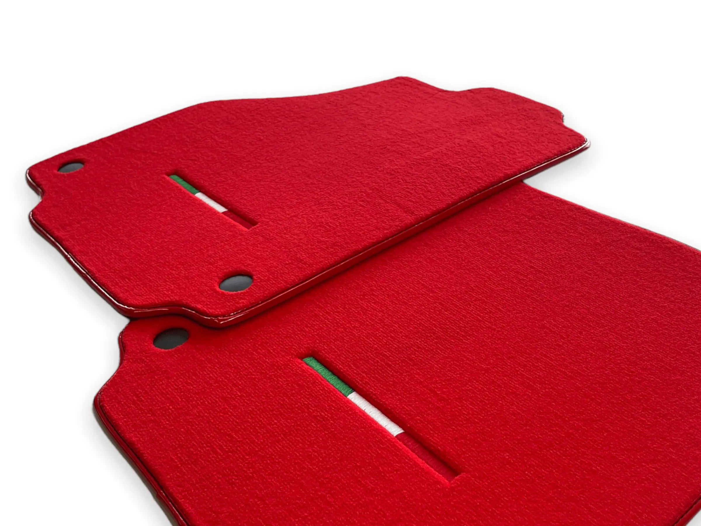 Floor Mats For Ferrari 458 Spider 2012-2015 Red Autowin Brand Italian Edition - AutoWin