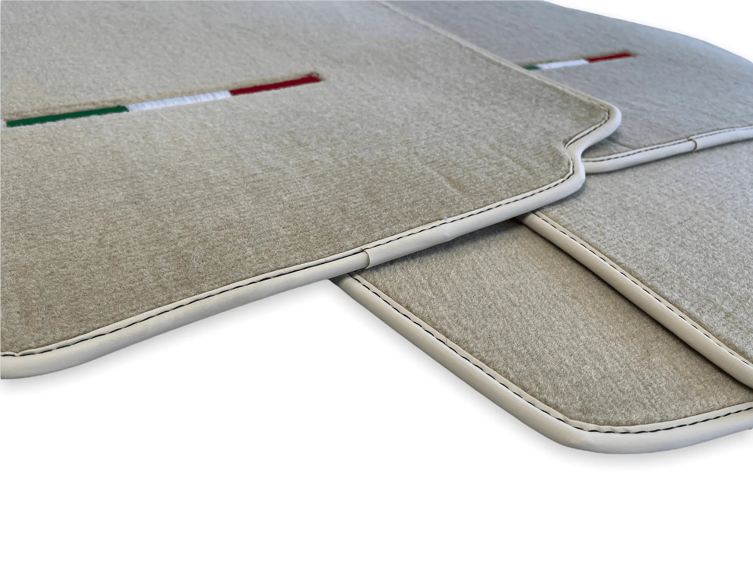 Floor Mats For Ferrari F430 2004-2009 Beige Color IT Edition - AutoWin