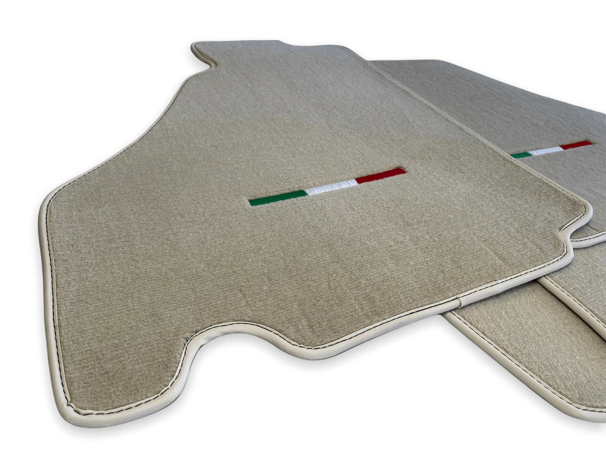 Floor Mats For Ferrari F430 2004-2009 Beige Color IT Edition - AutoWin