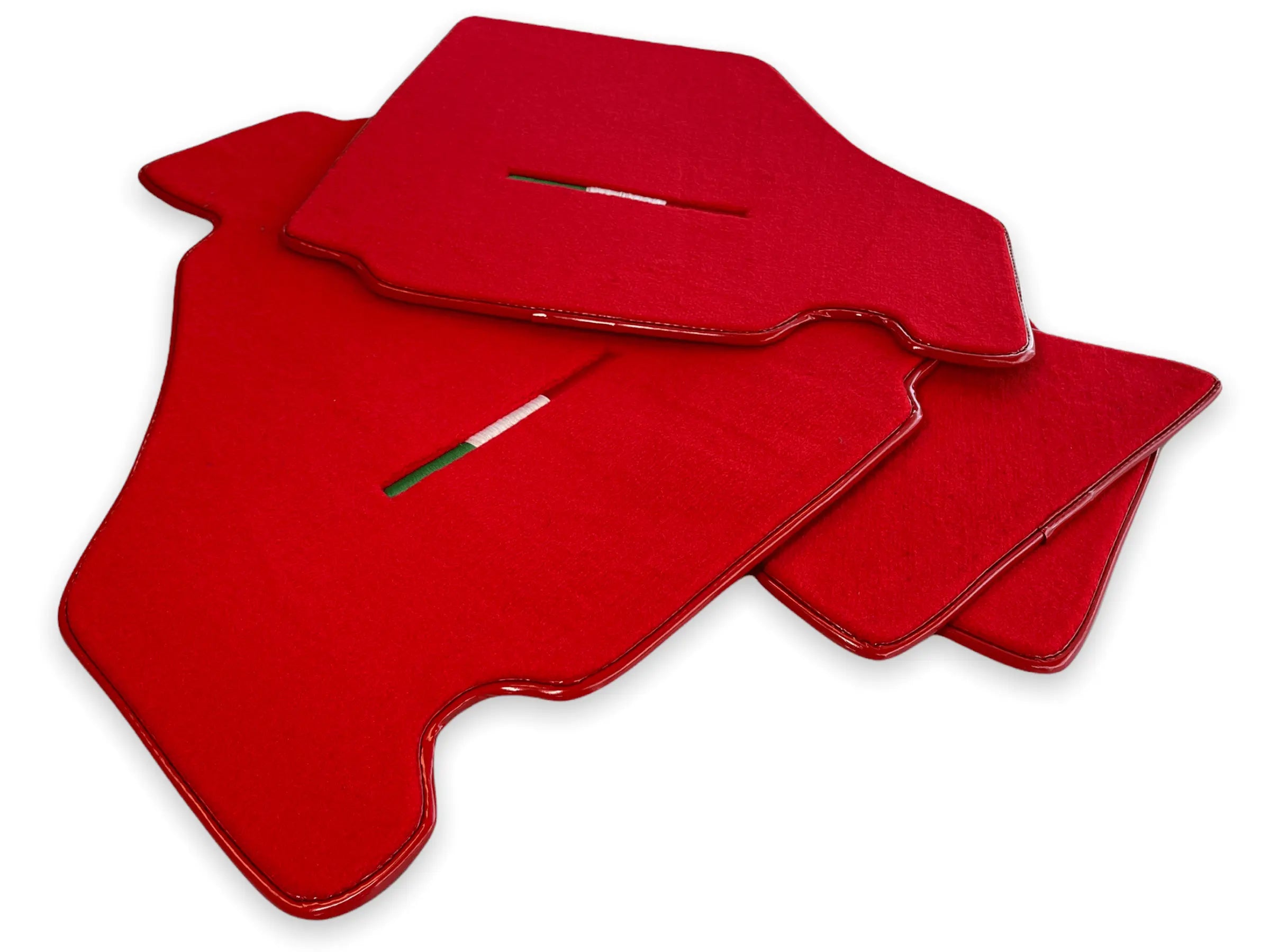 Floor Mats For Ferrari F430 2004-2009 Red Color IT Edition - AutoWin