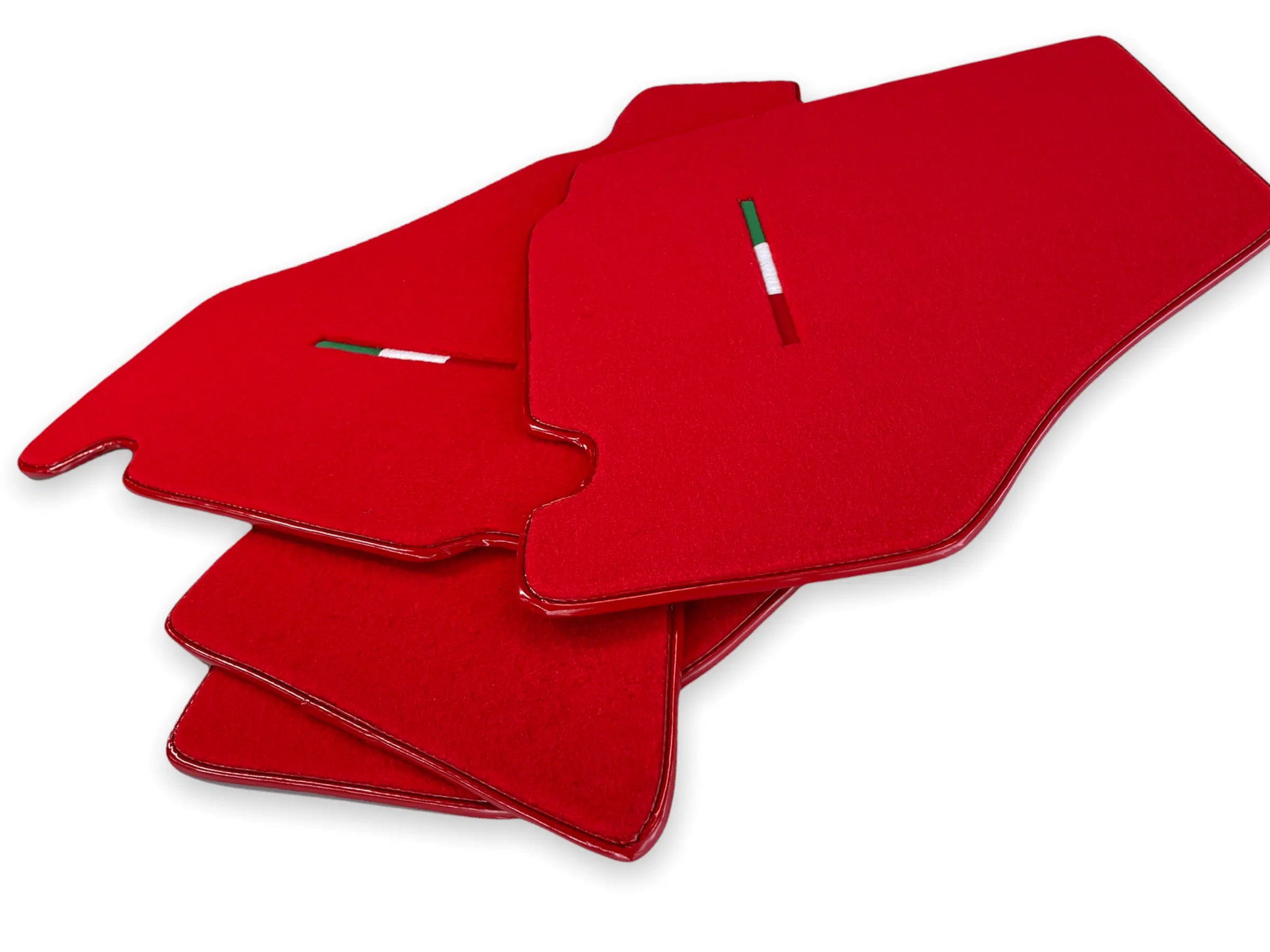 Floor Mats For Ferrari F430 2004-2009 Red Color IT Edition - AutoWin