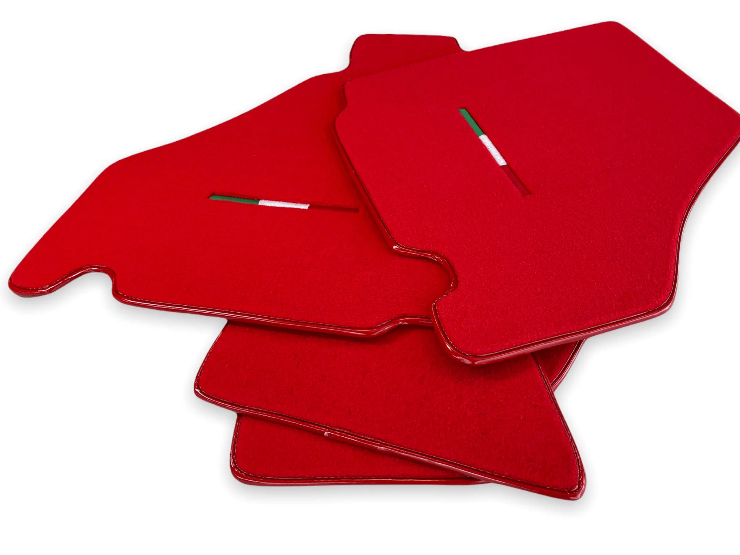 Floor Mats For Ferrari F430 2004-2009 Red Color IT Edition - AutoWin