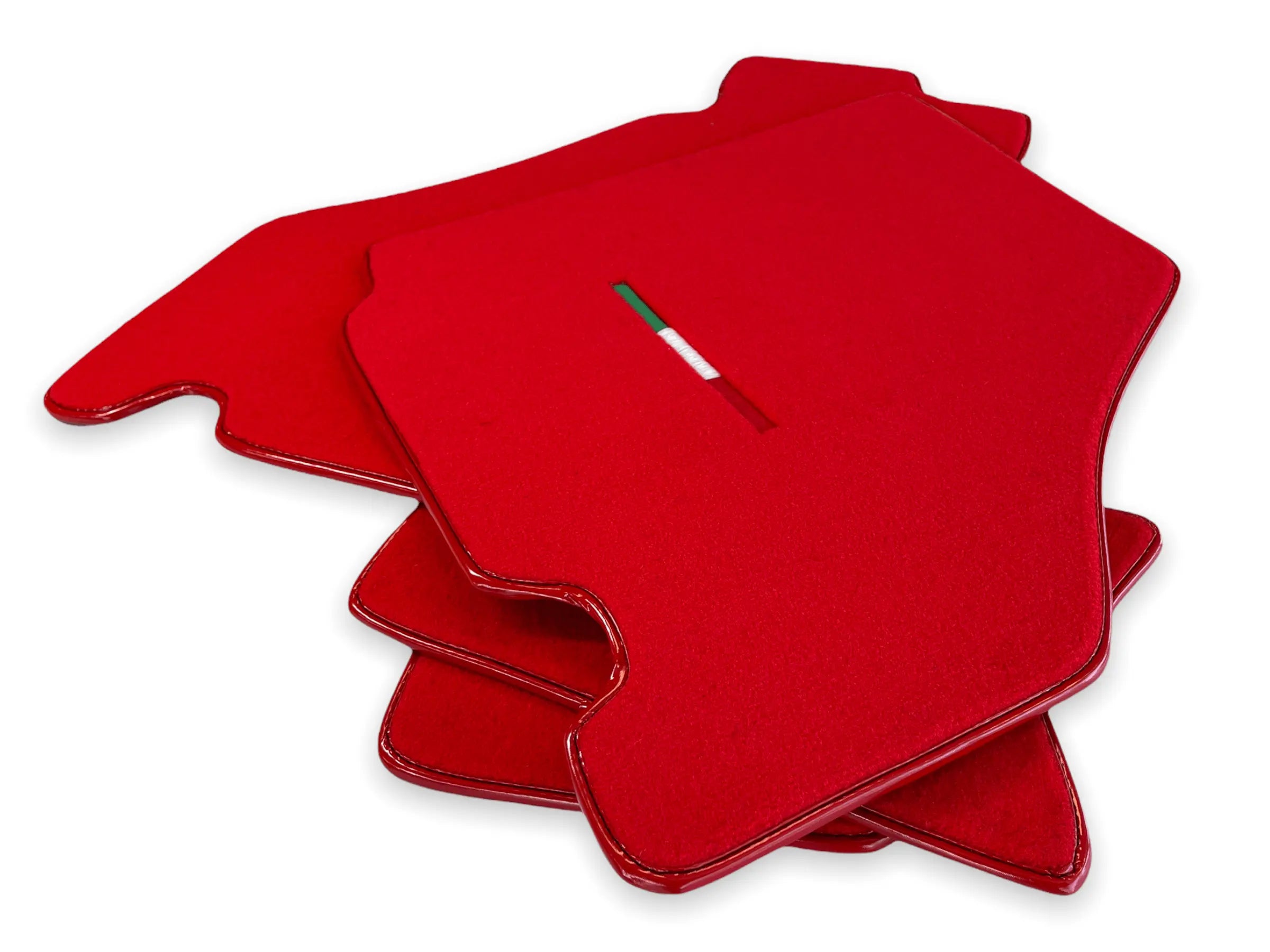 Floor Mats For Ferrari F430 2004-2009 Red Color IT Edition - AutoWin