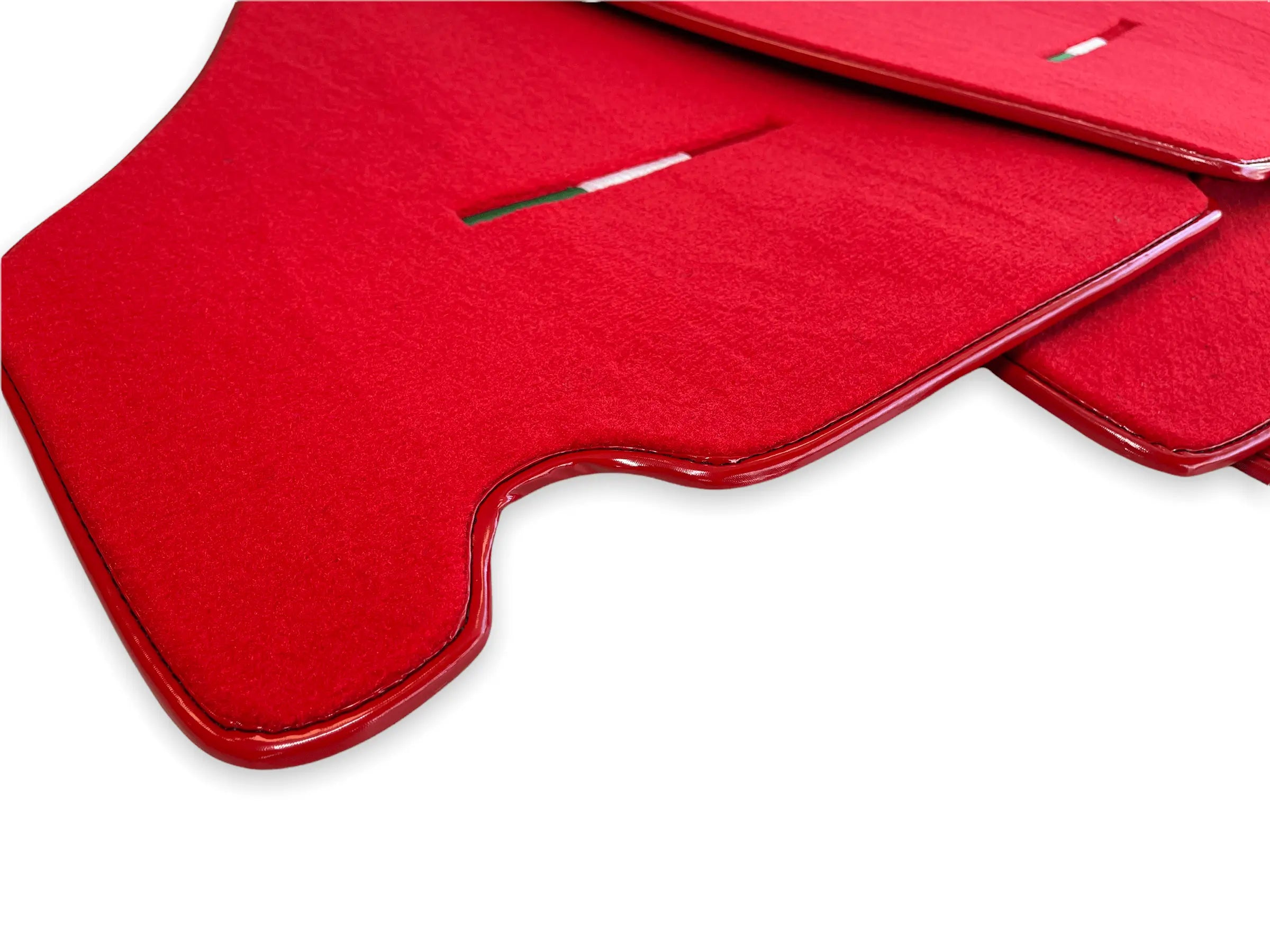 Floor Mats For Ferrari F430 2004-2009 Red Color IT Edition - AutoWin