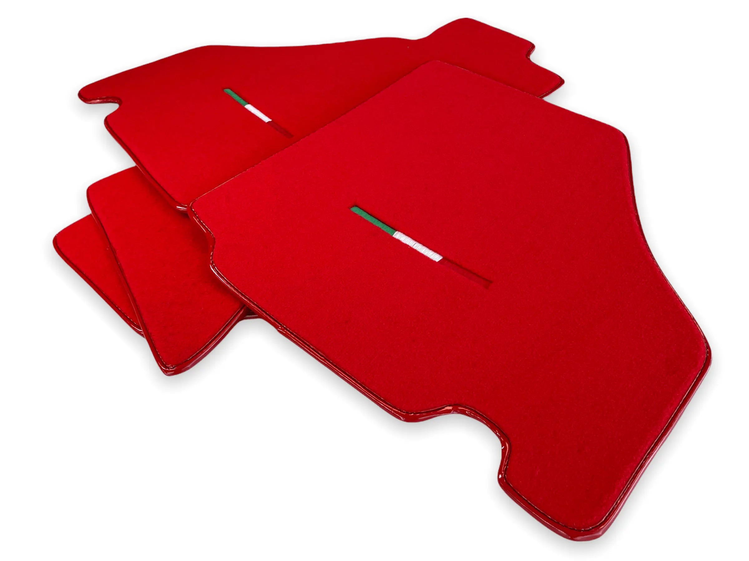 Floor Mats For Ferrari F430 2004-2009 Red Color IT Edition - AutoWin