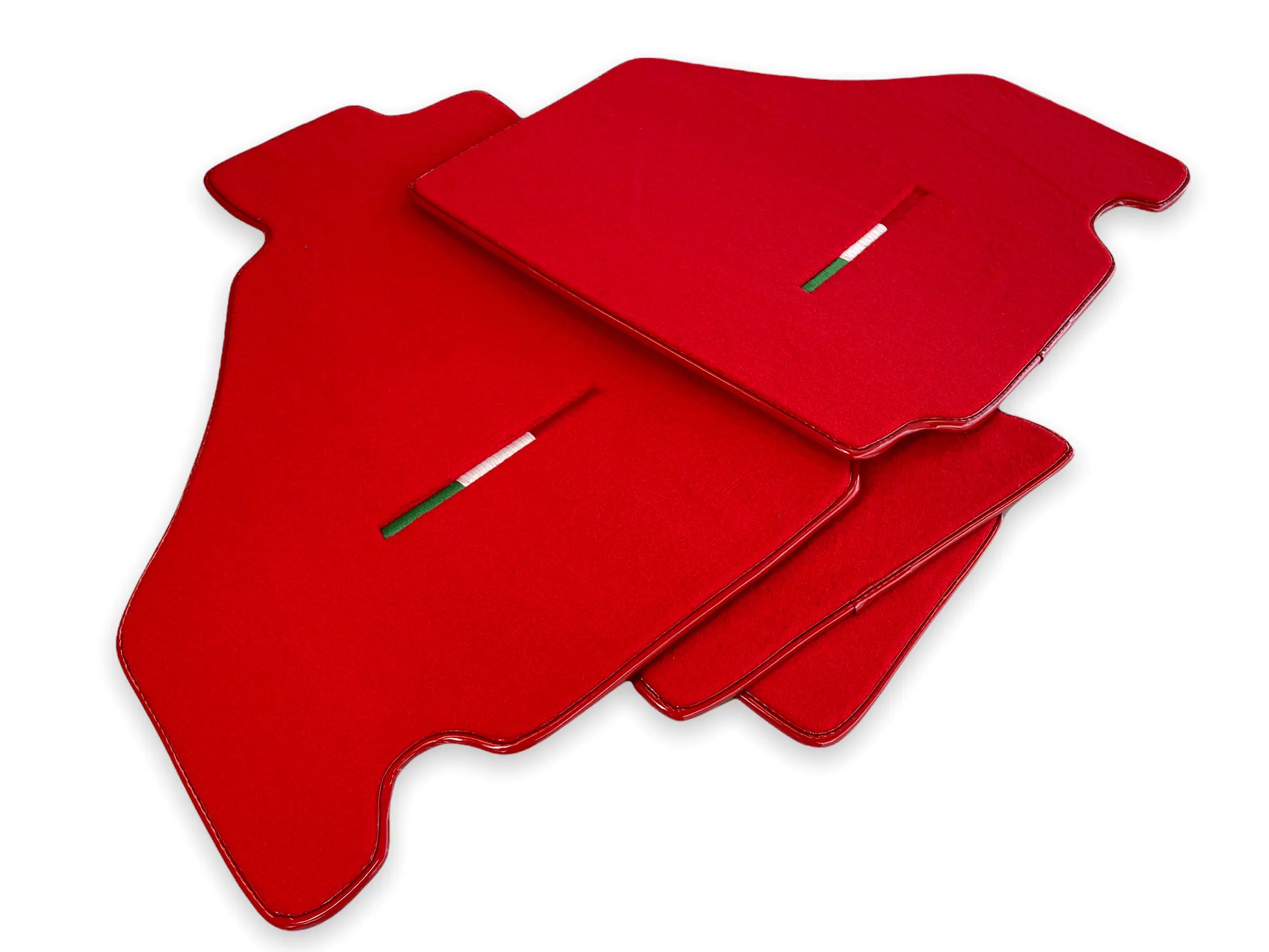 Floor Mats For Ferrari F430 2004-2009 Red Color IT Edition - AutoWin