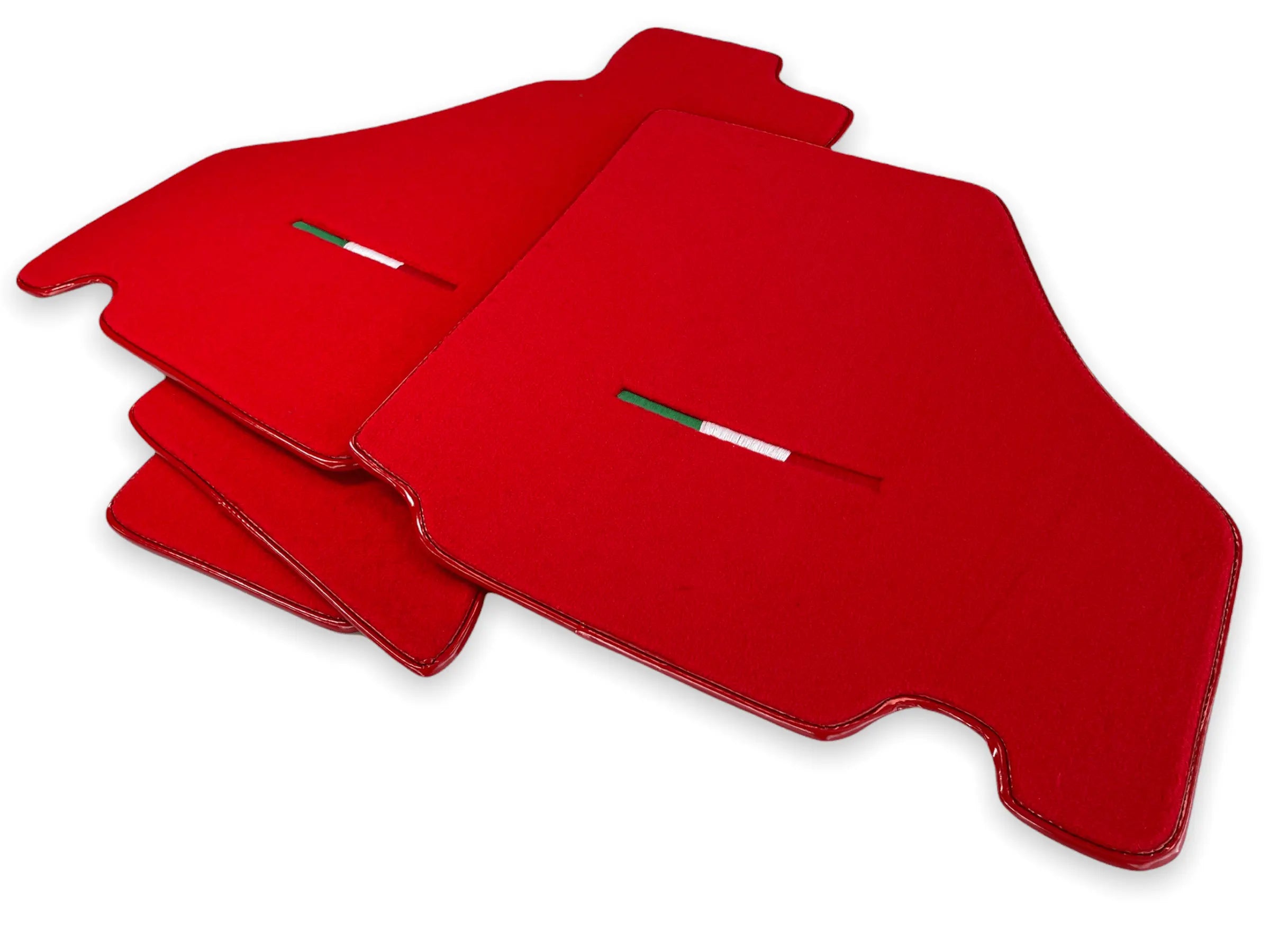 Floor Mats For Ferrari F430 2004-2009 Red Color IT Edition - AutoWin