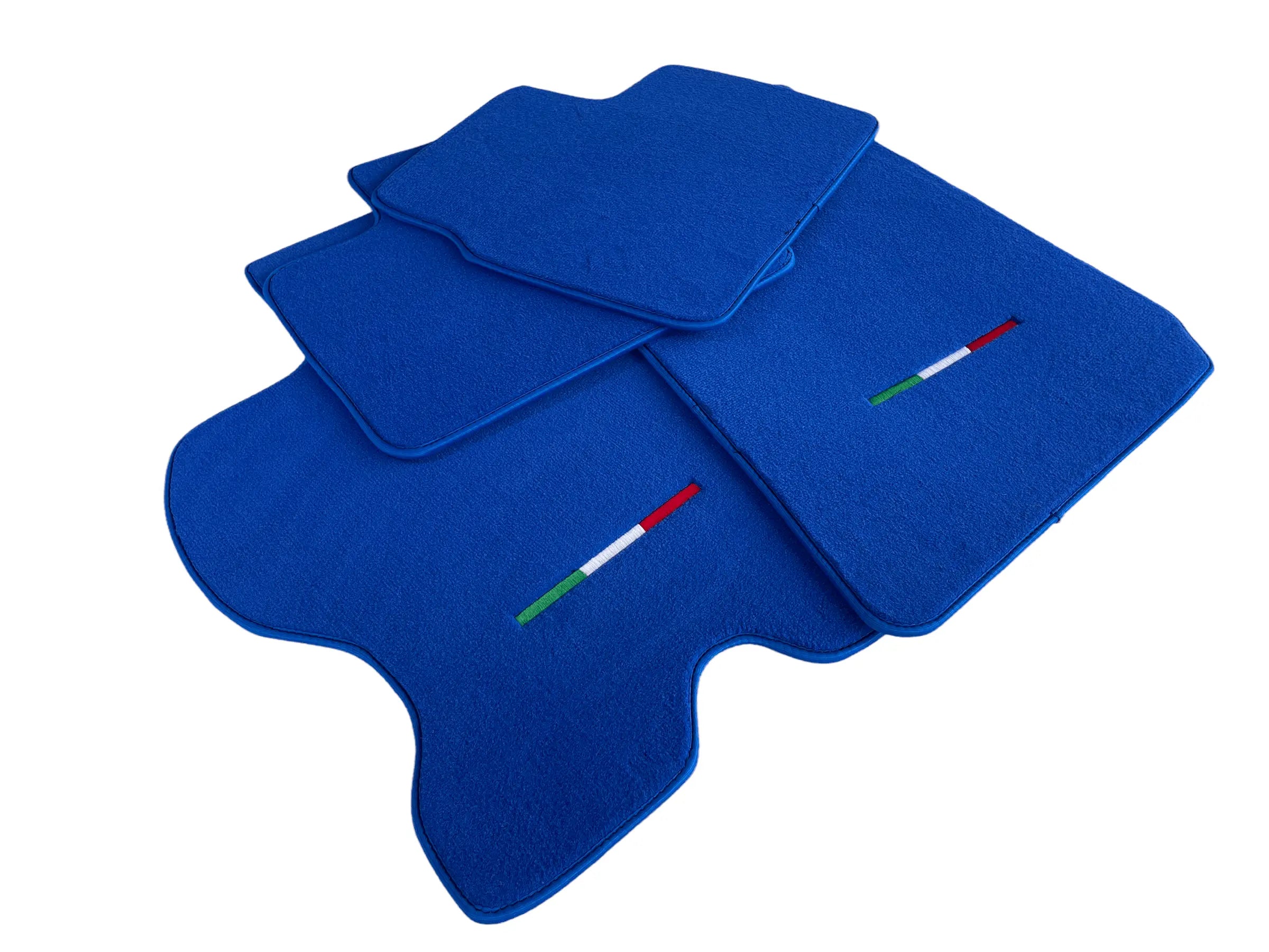 Floor Mats For Ferrari FF 2011-2016 Blue Italy Edition - AutoWin