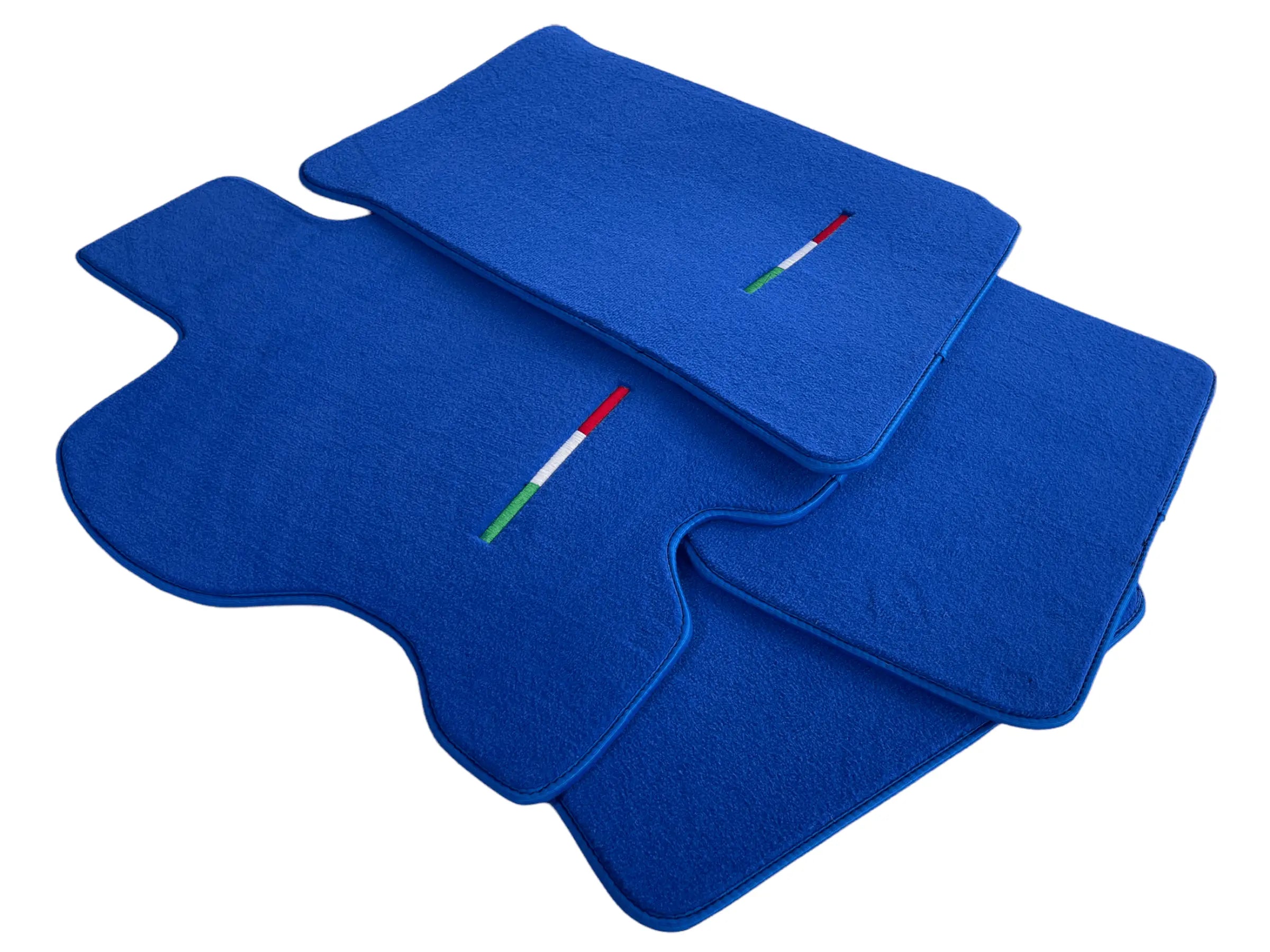 Floor Mats For Ferrari FF 2011-2016 Blue Italy Edition - AutoWin