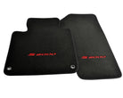 Floor Mats For Honda S2000 1999–2004 Black Tailored With Red S2000 Logo - AutoWin