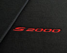 Floor Mats For Honda S2000 1999–2004 Black Tailored With Red S2000 Logo - AutoWin