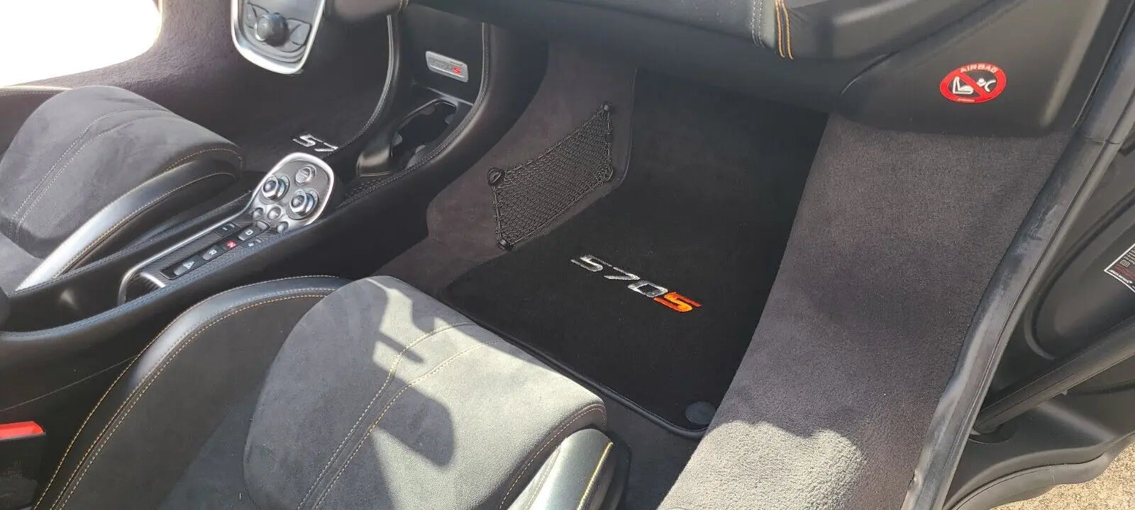 Floor Mats For McLaren 570S Black Tailored Carpets Set AutoWin