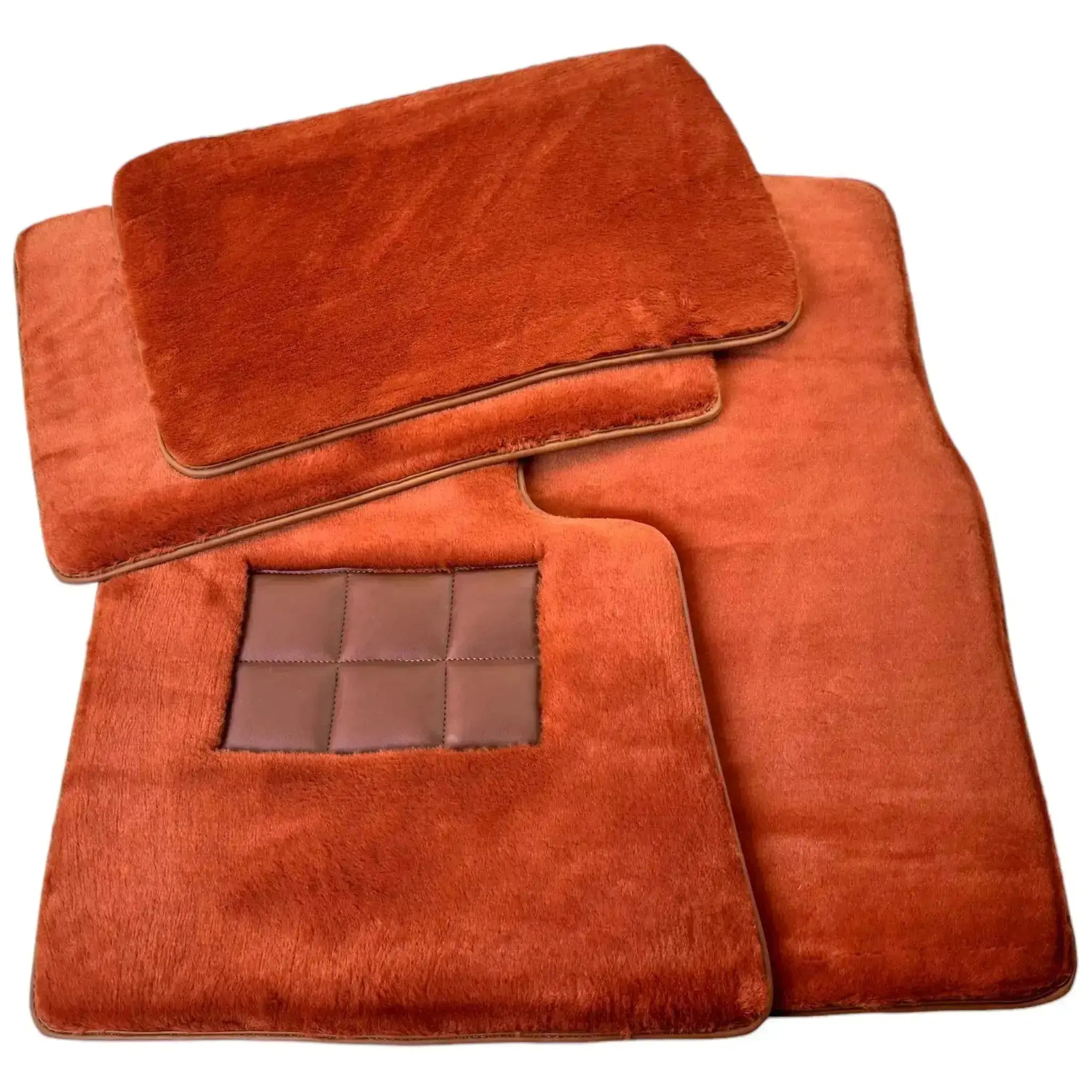 Ginger Color Sheepskin Floor Mats for Rolls-Royce Spectre (2023-2024)