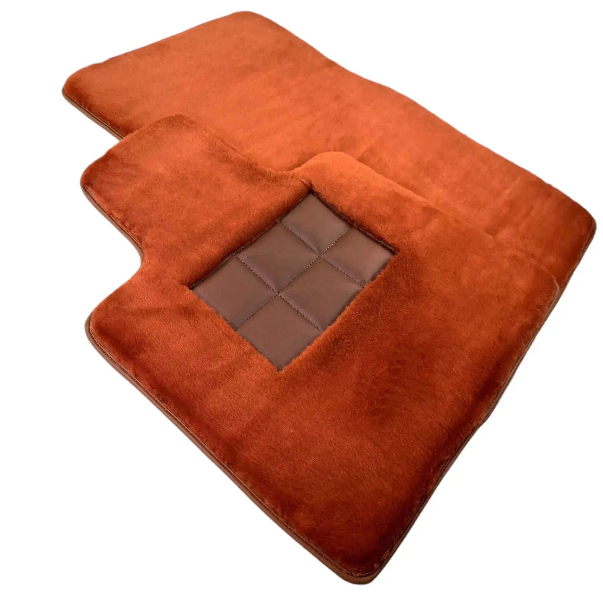 Ginger Color Sheepskin Floor Mats for Rolls-Royce Spectre (2023-2024)