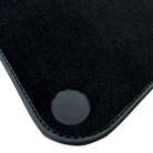 Black Floor Mats for McLaren 720S (2017-2021) with Blue Leather