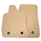 Beige Floor Mats for Chevrolet Corvette C7 Targa Top (2014-2019) with Beige Trim