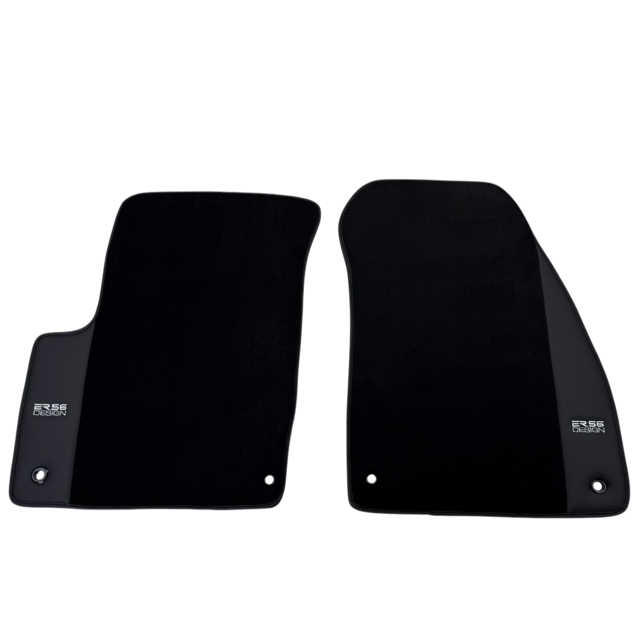 ER56 Design Black Floor Mats for Jeep Commander (2006-2010) with Leather - AutoWin