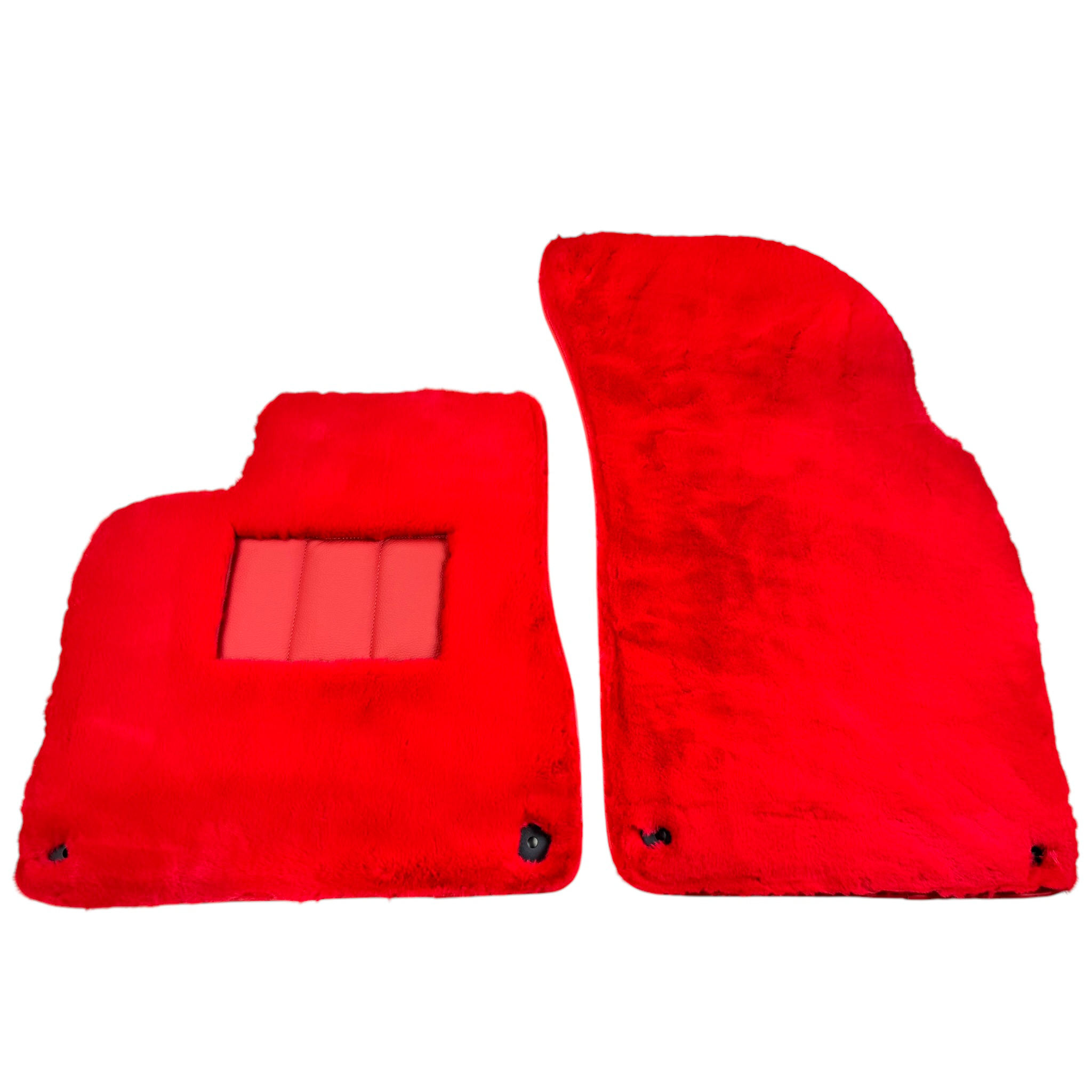 Red Sheepskin Floor Mats for Bentley Bentayga