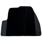 Black Floor Mats for Chevrolet Nubira (J200) Daewoo (2000-2003) with Leather | AutoWin - AutoWin