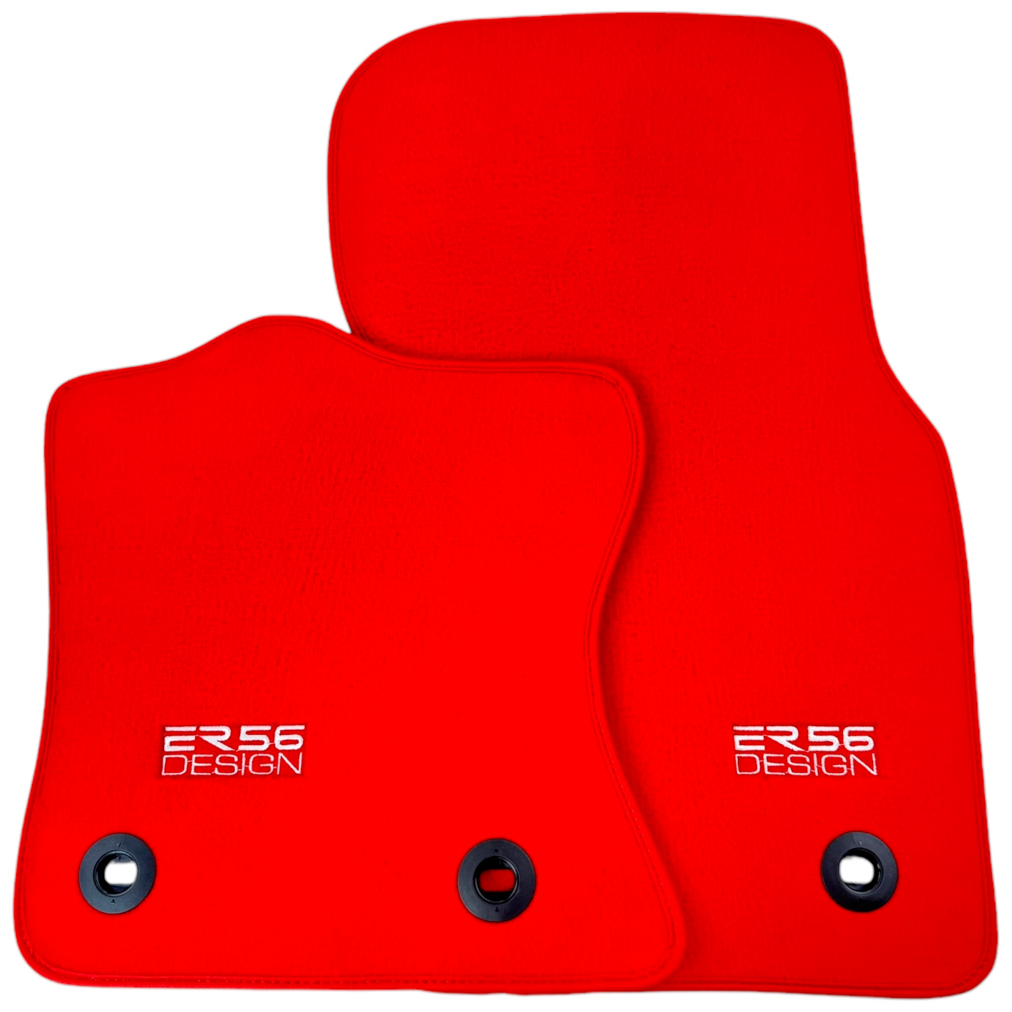 Red ER56 Design Floor Mats for Jaguar XF (2021-2024) Sportbrake