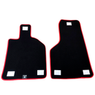 Black Floor Mats for Lamborghini Huracan STO with Carbon Fiber Leather