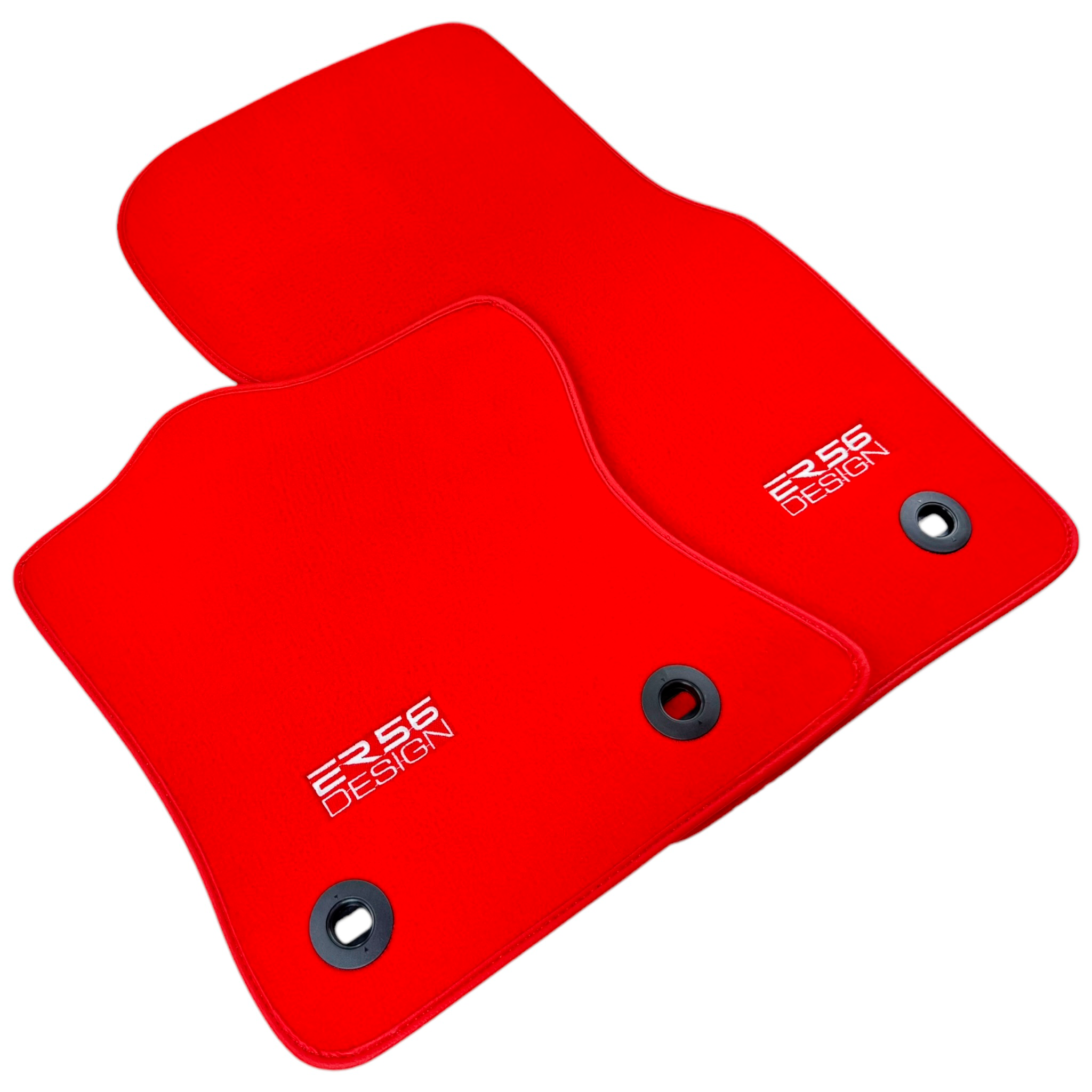 Red ER56 Design Floor Mats for Jaguar XF (2009-2015) Sedan