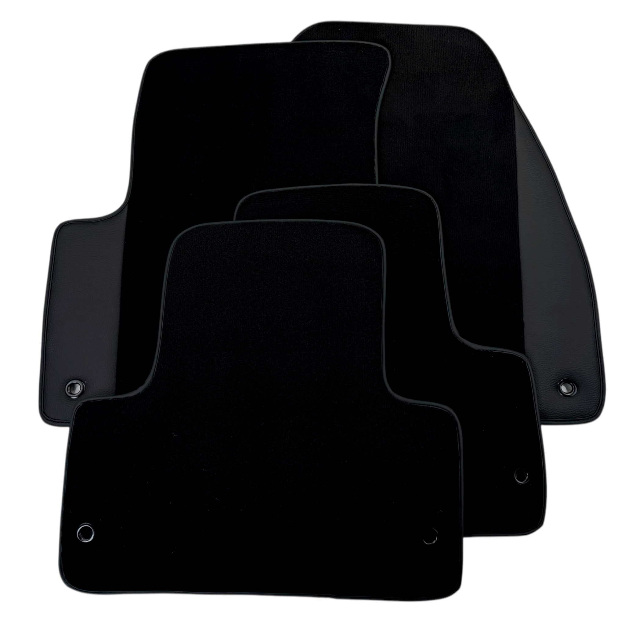 Black Floor Mats for Jeep Avenger (2023-2024) Electric with Leather | AutoWin - AutoWin