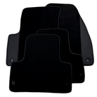 Black Floor Mats for Jeep Renegade (2014-2018) Distance Fixing Points Co-Driver 20 cm with Leather | AutoWin - AutoWin