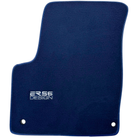 Dark Blue Floor Mats for Jeep Renegade Plug-in Hybrid (2020-2024) Co Driver with Fixing System by ER56 Design