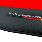 Red Floor Mats for Audi Q8 (2018-2023) with Leather | ER56 Performance