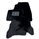 Black Sheepskin Floor Mats for Land Rover Defender 130 L663 (2022-2024) 5-7 Seater