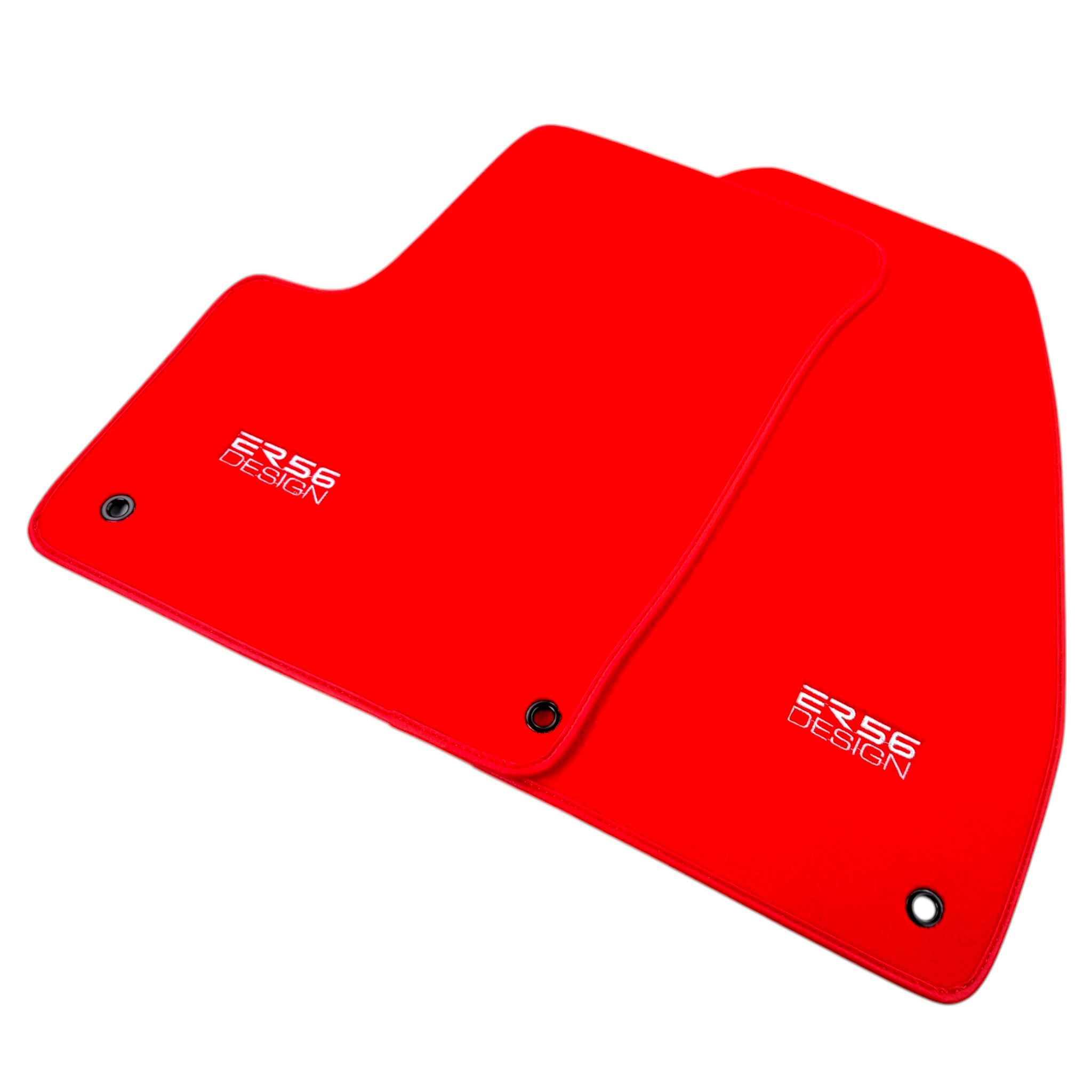 Red Floor Mats for Chevrolet Captiva C140 7-Seater (2011-2015) by ER56 Design - AutoWin