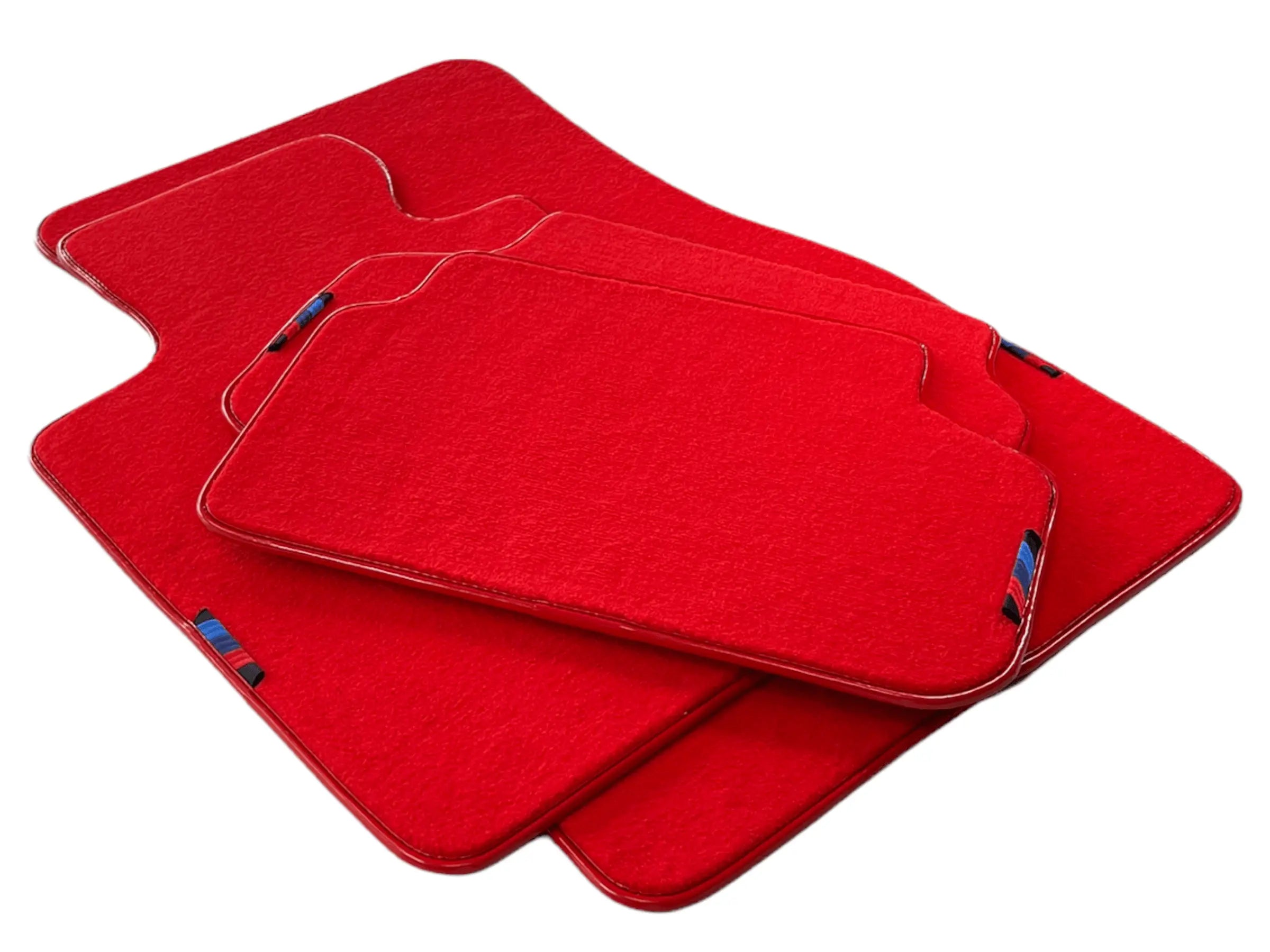 Red Floor Mats For BMW 6 Series E63 With M Package AutoWin Brand - AutoWin