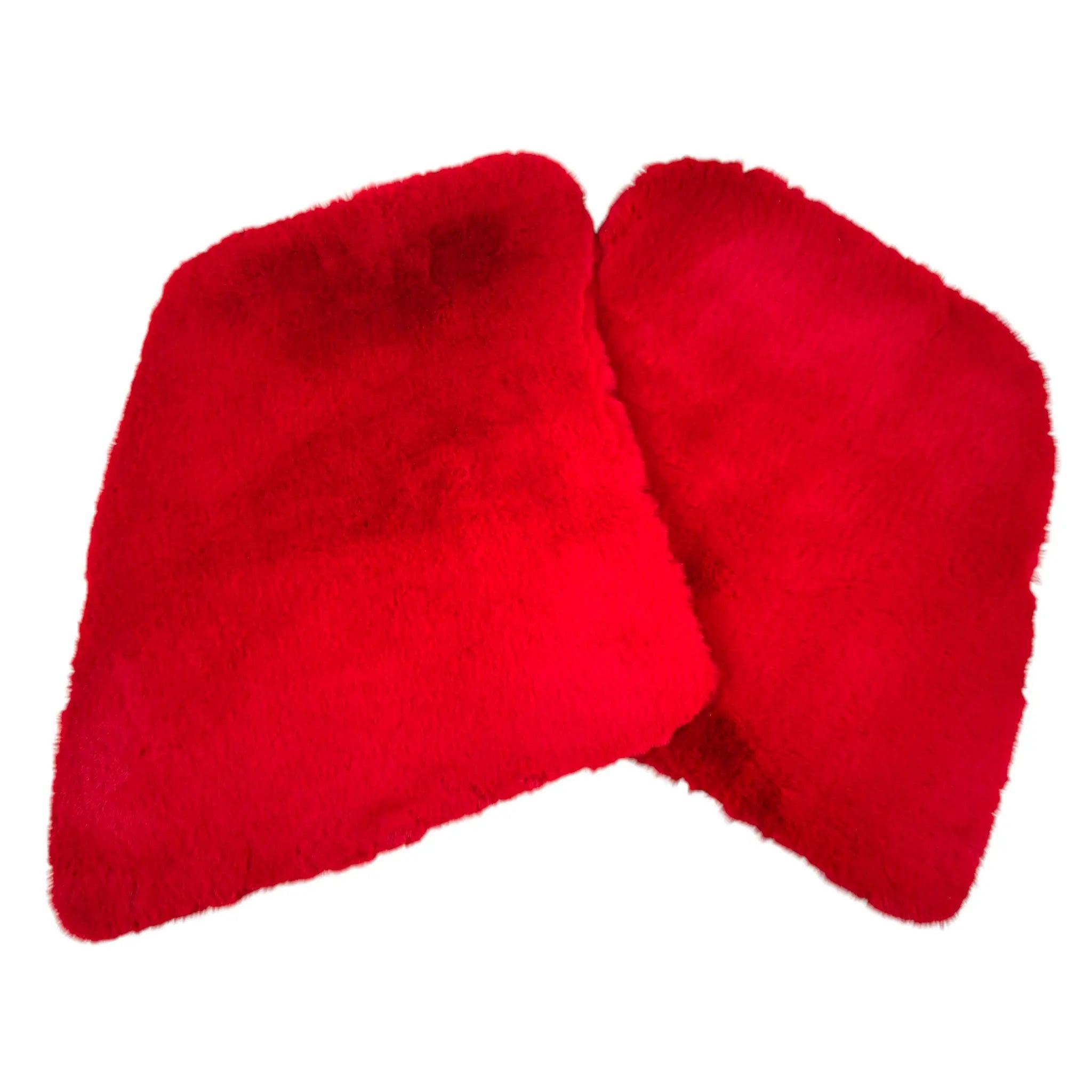 Red Sheepskin Floor Mats for Ferrari SF90 Stradale (2019-2024)