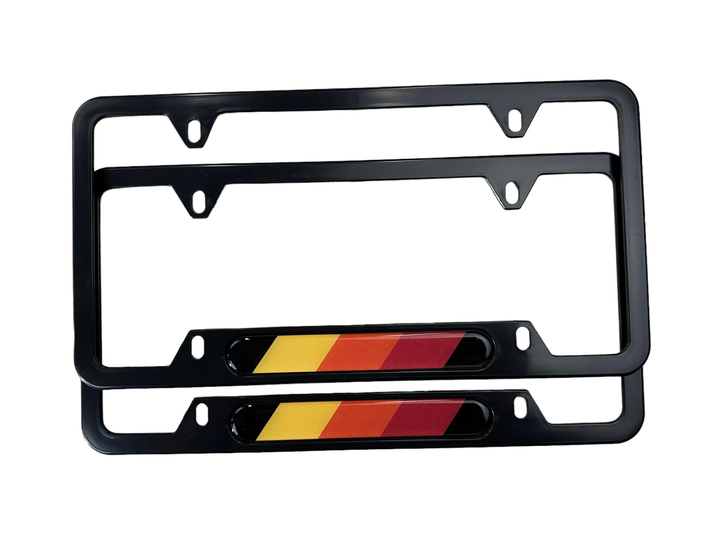 Autowin Number Plate Holder USA Standard Size Retro Yellow - AutoWin